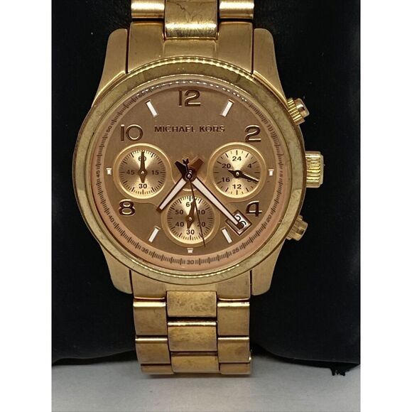 Michael Kors Runway MK5128 Womens Stainless Steel Analog Dial Quartz Watch JK371 - Picture 2 of 12